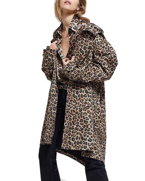 leopard long jacket|leopard print waterproof jacket.